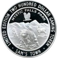 -200 Sams Town Mystic Falls Park obv.